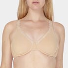 Women's Cotton Stretch Extreme Comfort Bra, 2-Pack WHITE/ SAND LACE